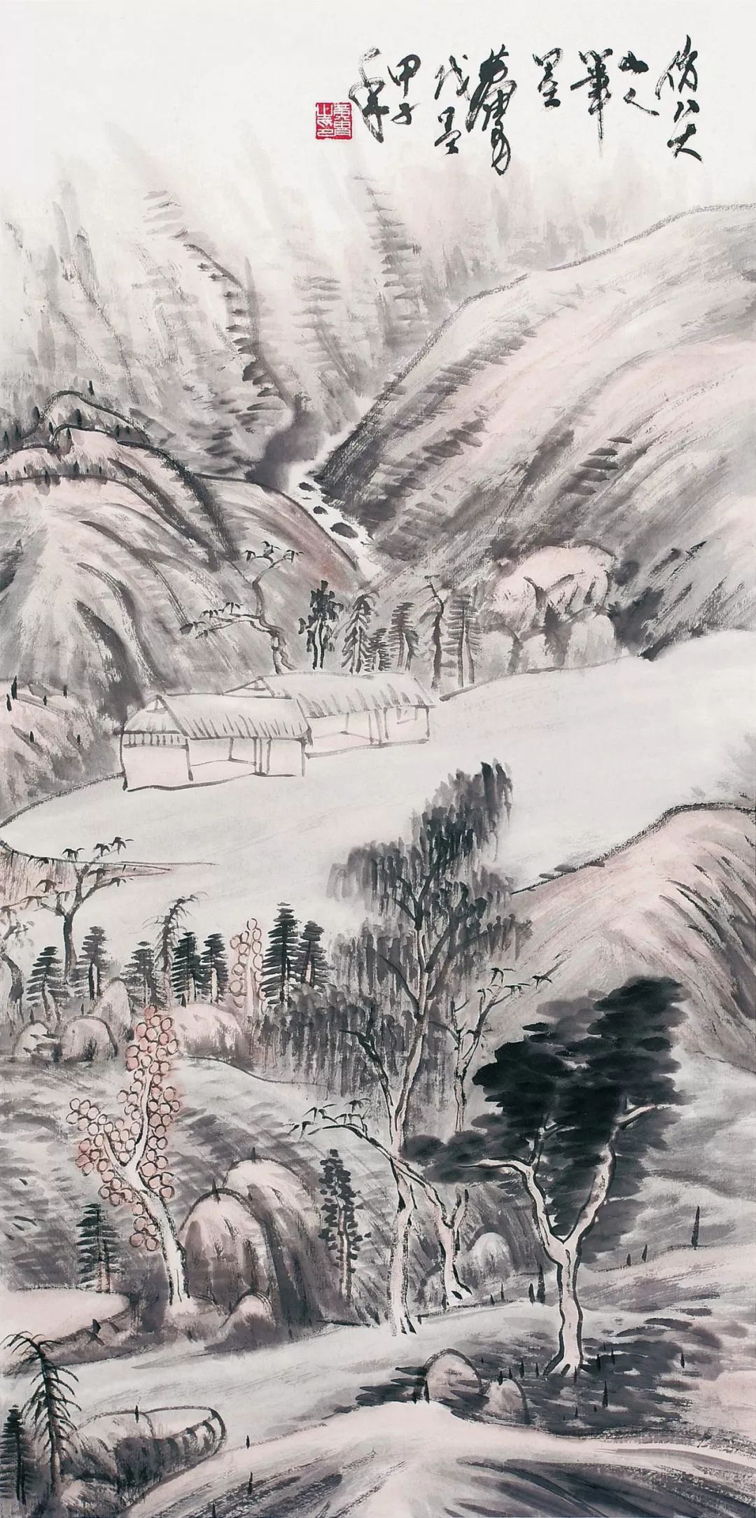 书画精览」书画燕赵—黄胄《仿八大山水》_百科TA说