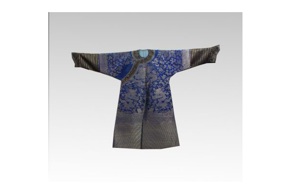 清同治品蓝织成云龙箭衣