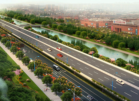 杭州市的一条东西向城市快速路,全线由德胜快速路高架桥和文一路隧道