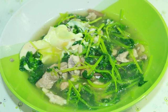 鲜益母草滚瘦肉汤