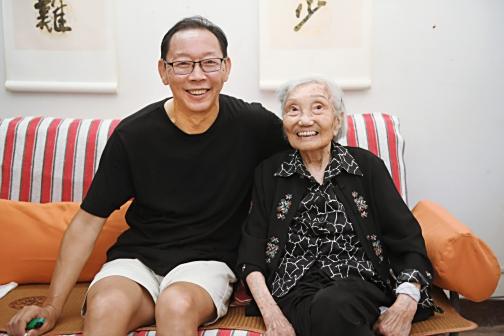 杨苡合照