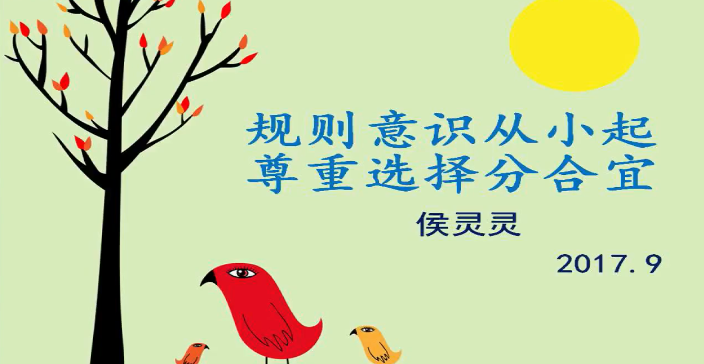 规则意识从小起尊重选择分合宜