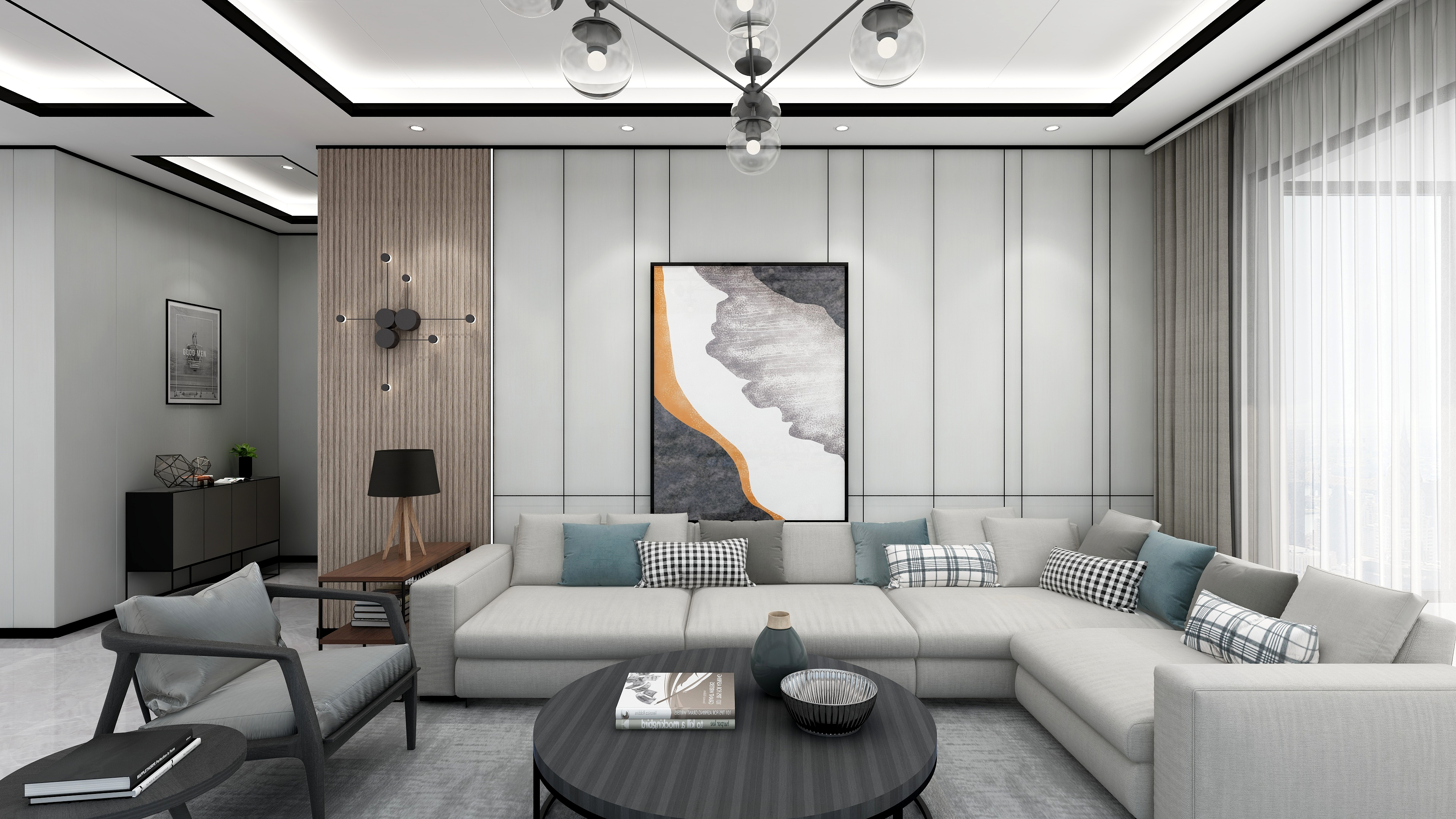 在集成墙面上形成"光触媒防护层"做到"环境消毒"和"空气净化"同时进行