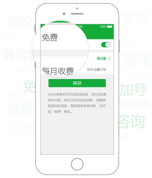 患者可以随时随地与熟悉的医生通过图文,语音,电话进行