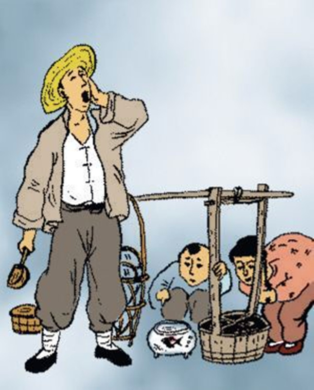  p>老天津卫叫卖俗称吆喝声,是天津卫特有的民俗文化.