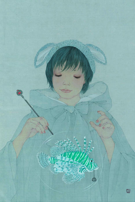 周雪工笔画儿童,儿童工笔画_大山谷图库