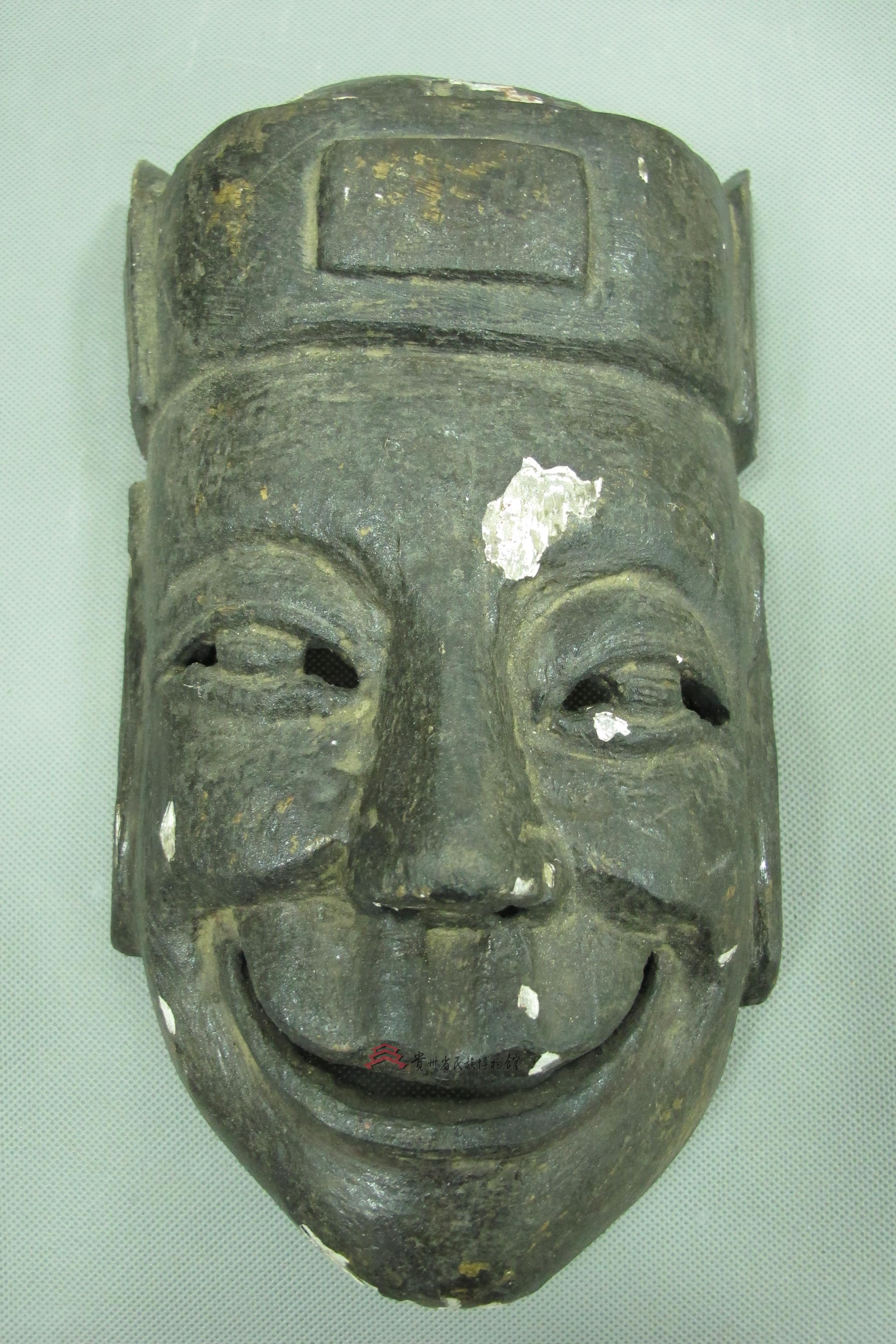 清代松桃傩面具开山莽将