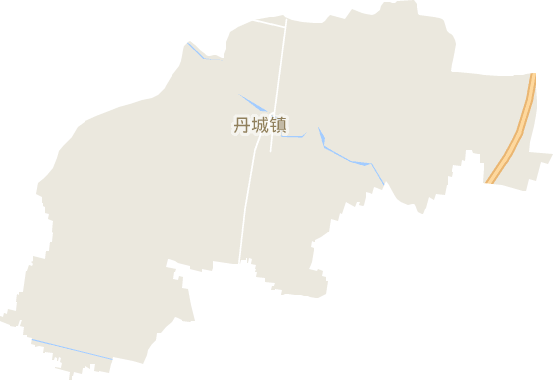 <p>丹城镇地形图