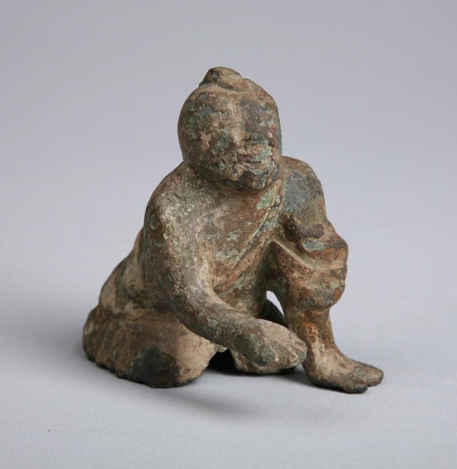 东汉铜跽坐俑