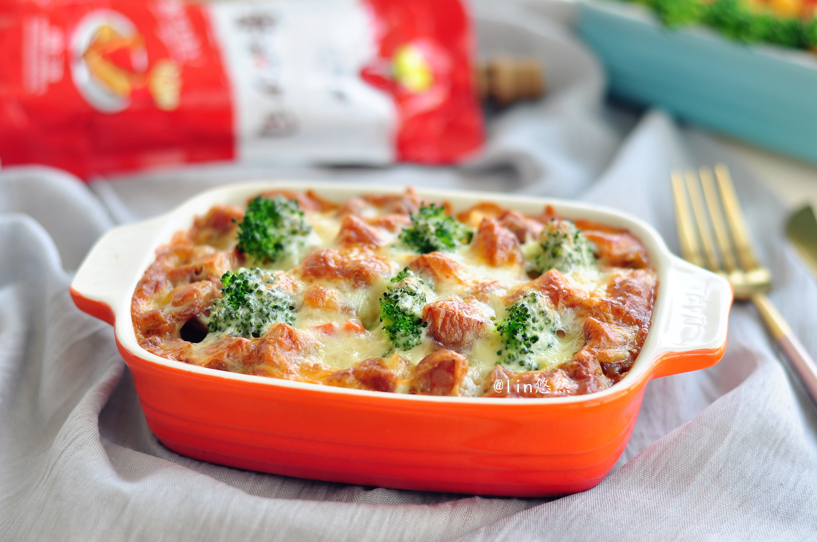 蔬菜香肠奶酪烤饭