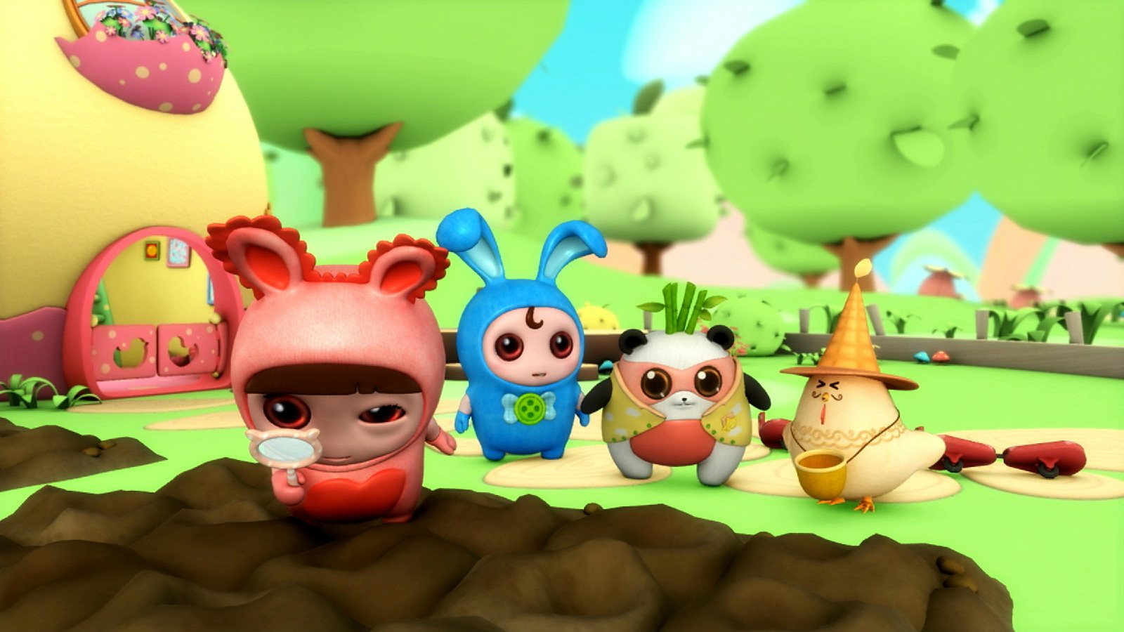 阳光森林的小朋友称呼"酷比小侦探"为