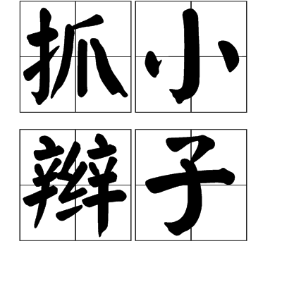  p>抓小辫子,词语,有抓住把柄的意思. /p>