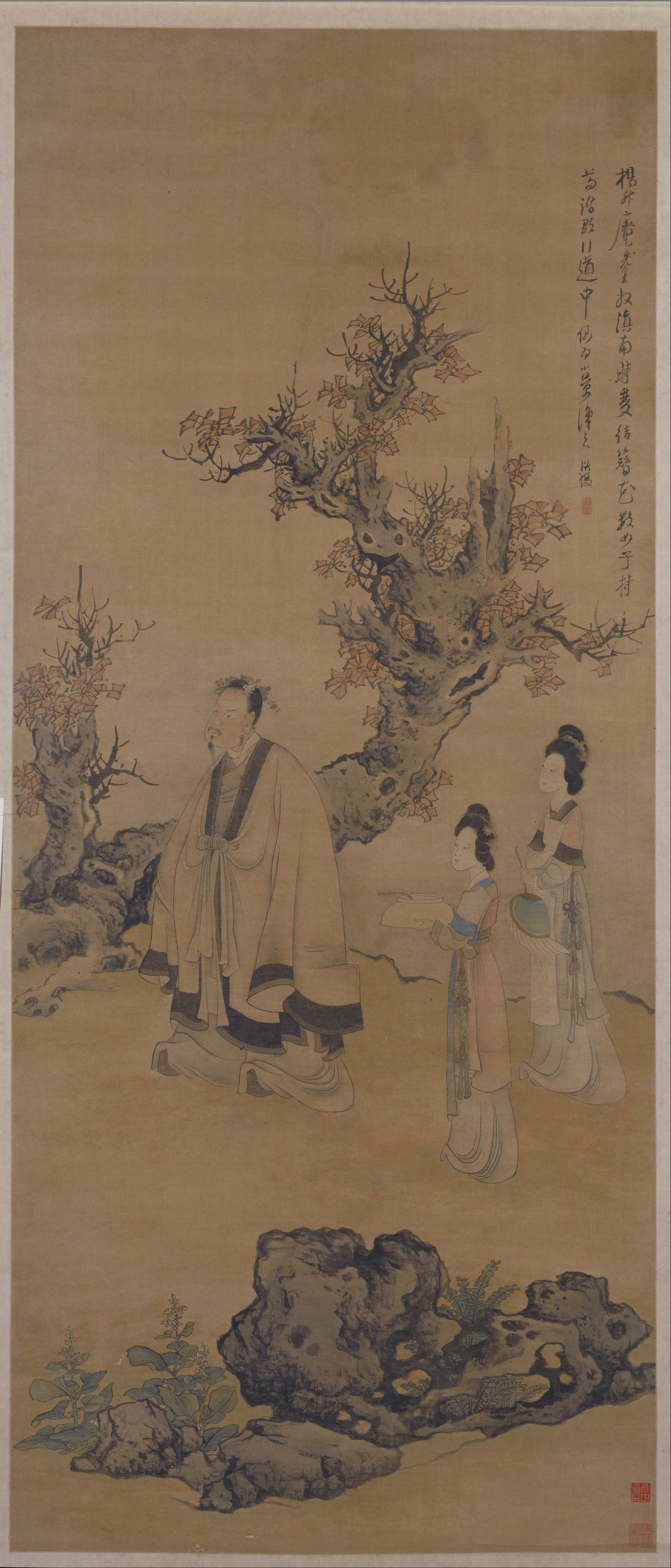  p>《升庵簪花图》是明代 a href="#" data-lemmaid="1844267">陈洪绶