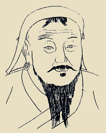 尊号" b>成吉思汗 /b>"(传统蒙古文:         