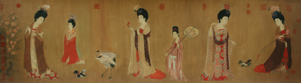 簪花仕女图（唐代周昉创作绢本设色画）_百度百科