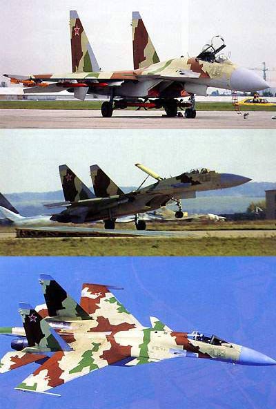  p>苏-37战斗机(英文:su-37 fighter,北约代号:flanker-f,译文:侧卫f