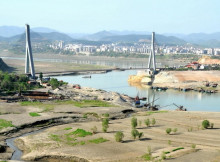 汉江湖北郧县段枯水期