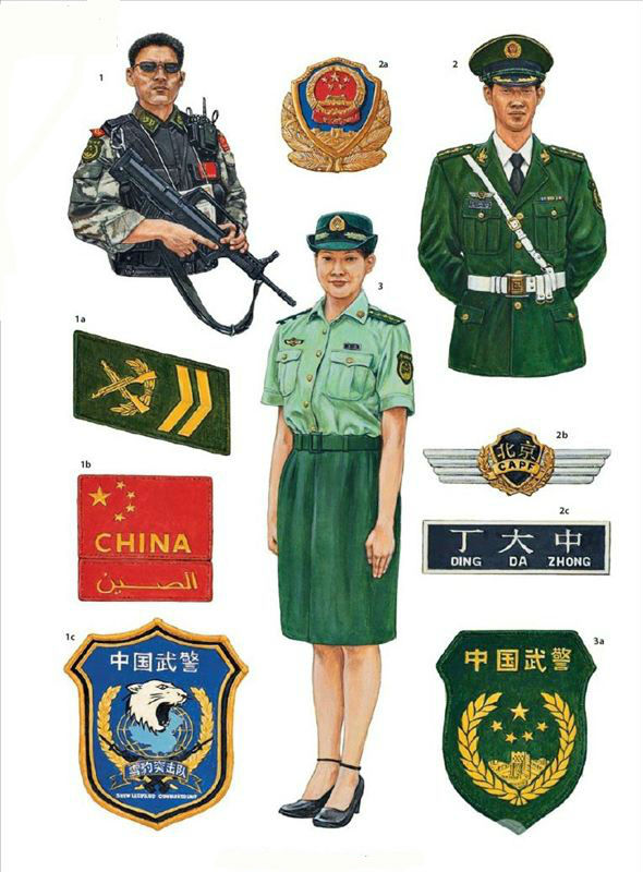 中国人民武装警察部队新式标志服饰