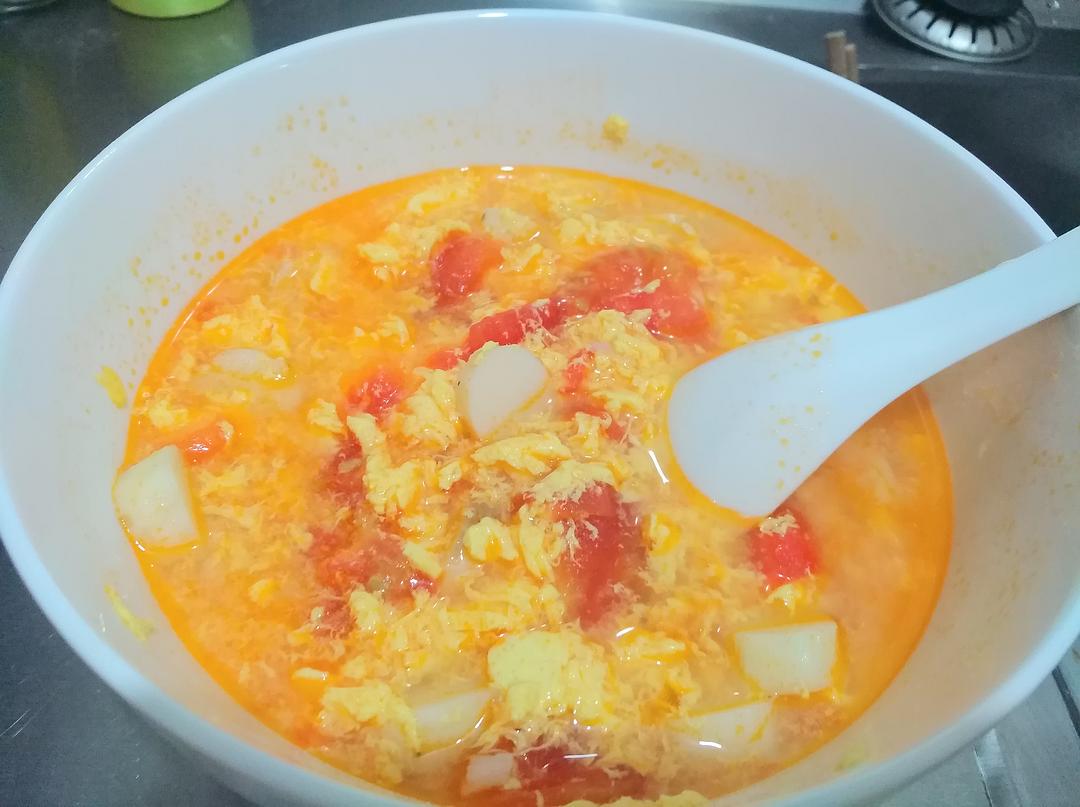 番茄山药鸡蛋汤