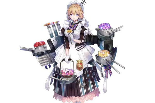 什罗普郡是一名e国的4星重巡舰娘,原型