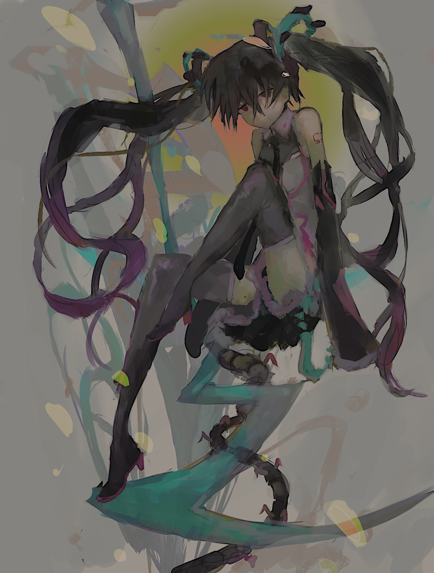 类漫画,为作者对2009年初音亚种终音未来形象的重新设计而绘制的漫画