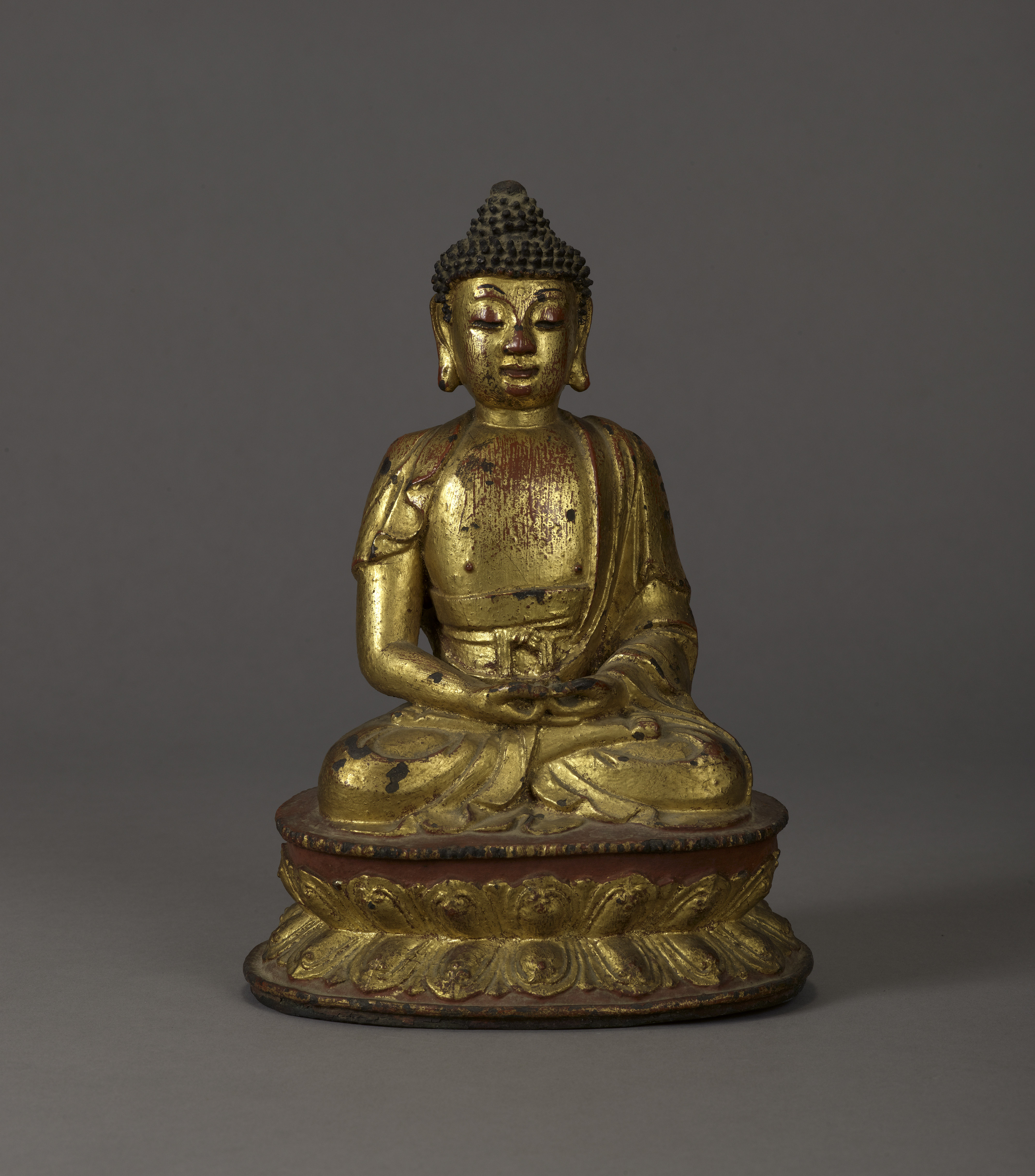 明鎏金阿弥陀佛像