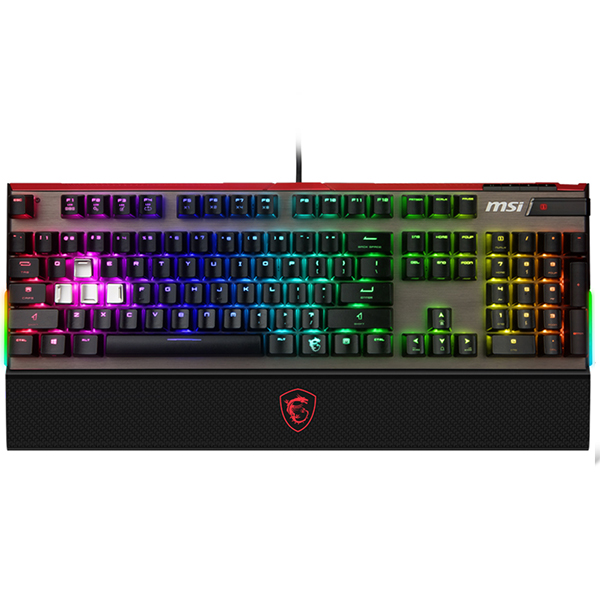 msi微星gk80 cherry mx rgb炫彩机械键盘