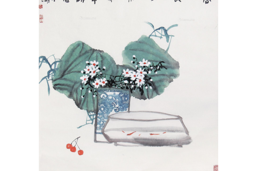  p>《春长在》是江中潮创作的绘画作品. /p>