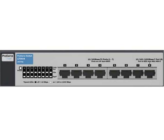 HP Procurve Switch 1700-8 (J9079A) Commutateur 7 Ports