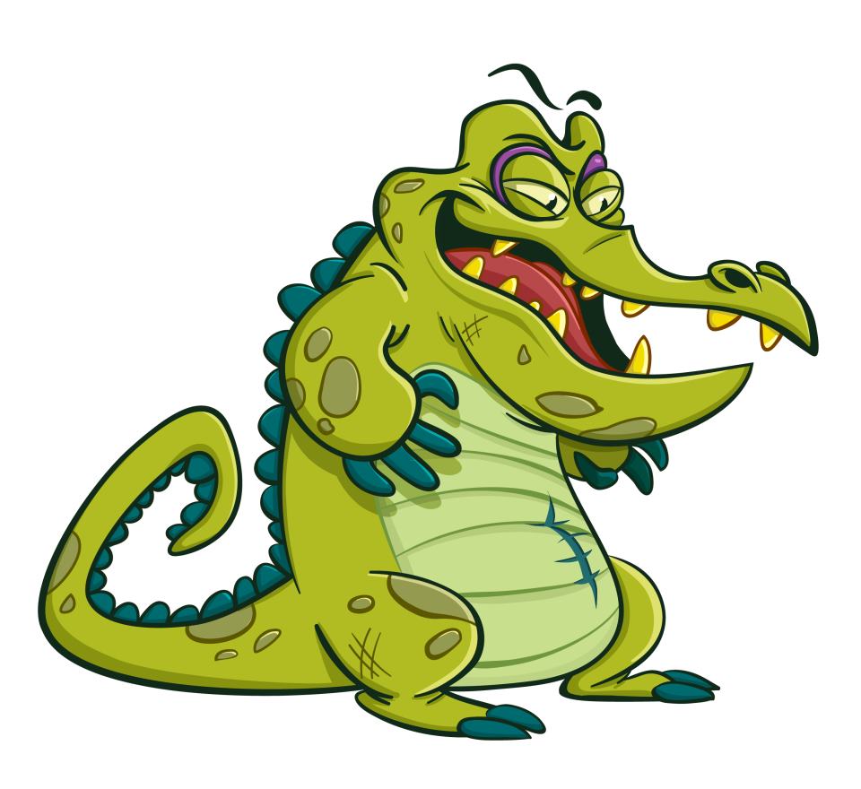 小顽皮鳄鱼爱洗澡