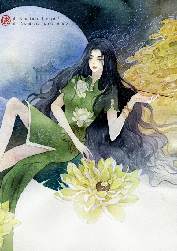  p data-id="gnwqmjqehe">鹿菏,曾用英文笔名mario,知名水彩插画家.