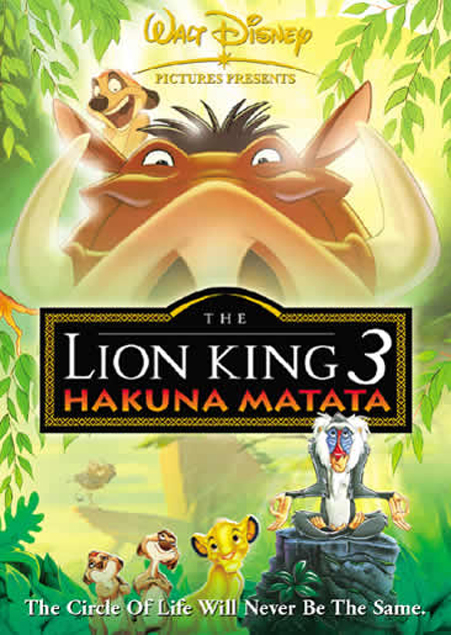 the lion king 3: hakuna matata