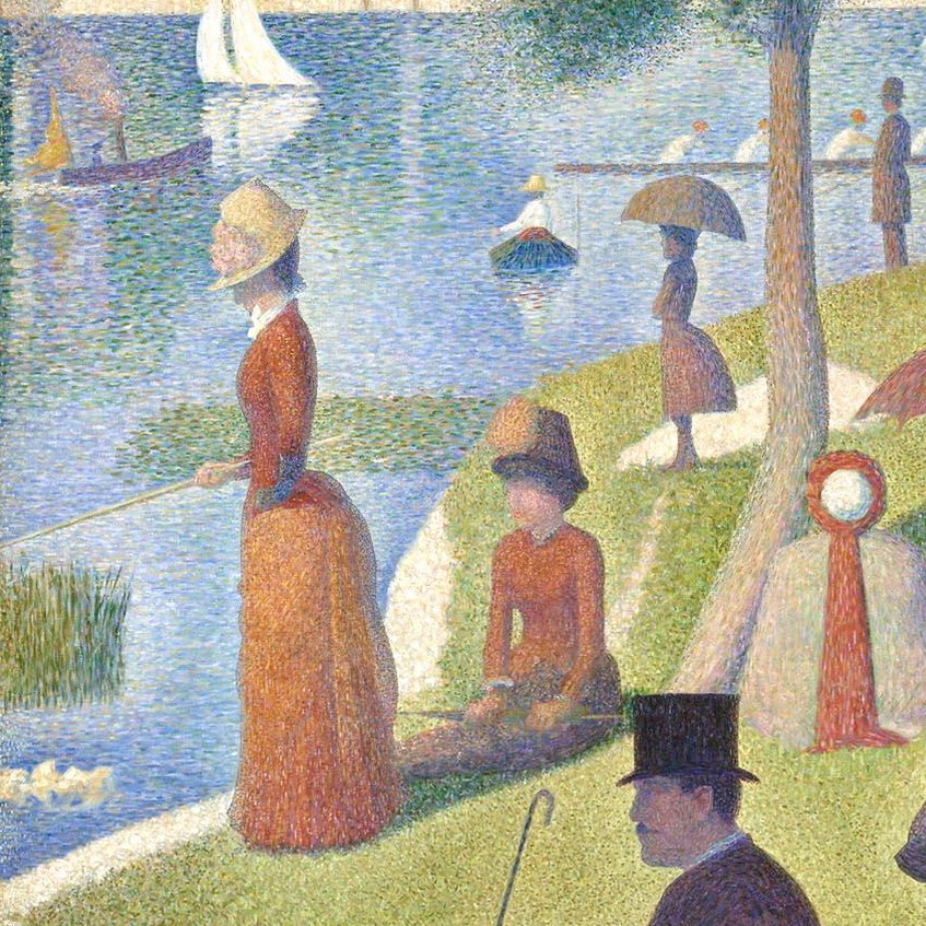 乔治·修拉大碗岛上的星期天下午