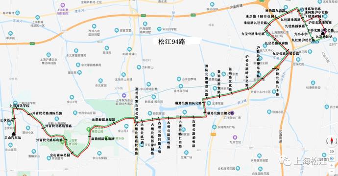 data-id="sl7tepjbkadl">上海公交松江94路是一条郊区的交通营运路线 