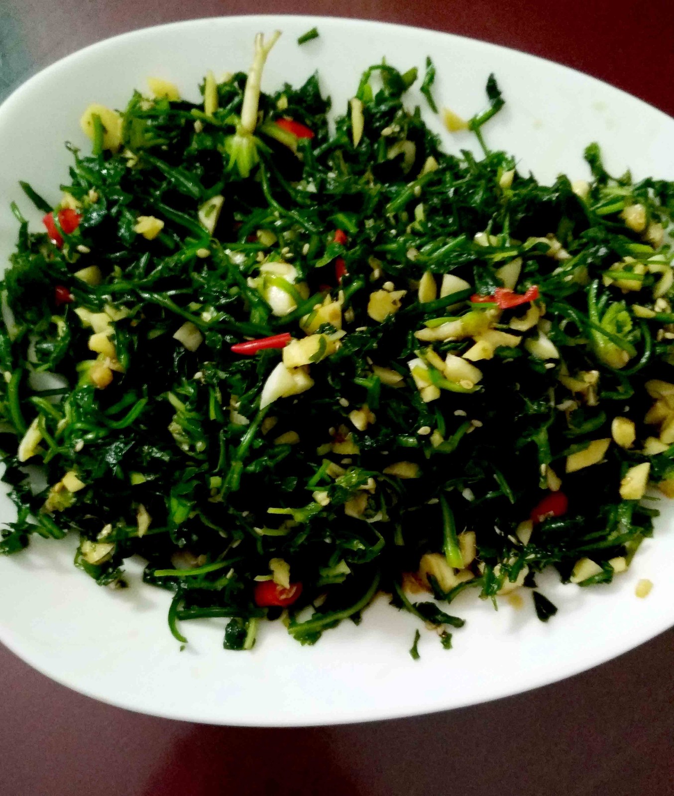 凉拌荠菜