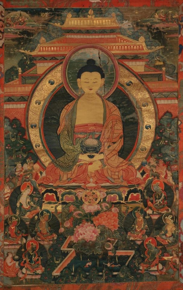 清阿弥陀佛净土画