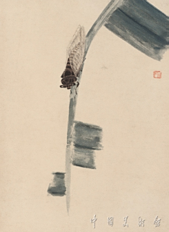 蕉叶秋蝉