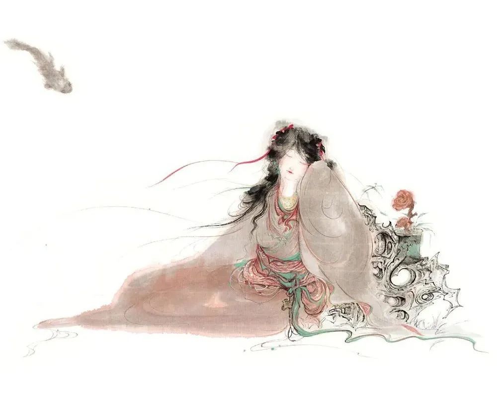 这是什么神仙画技！她绘出新水墨中国风，灵动笔法惊艳世人_百科TA说