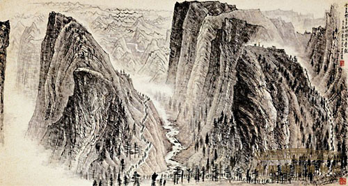  p data-id="gn5zt0yixq">《六盘山》为李可染于1959年创作的国画作品