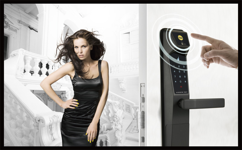 创新研发出来的耶鲁电子数码门锁