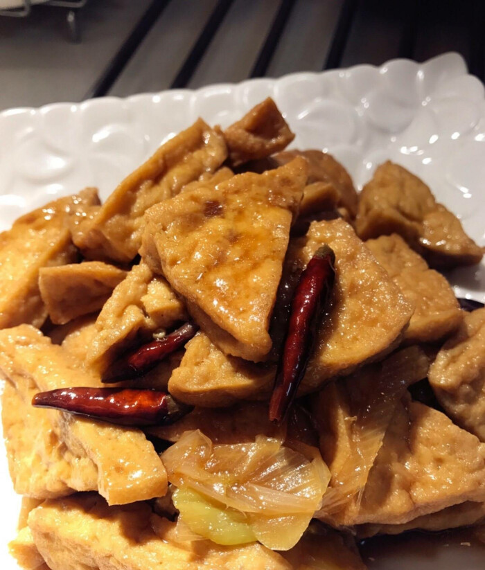 红烧三角油豆腐