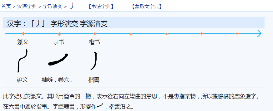 丿（汉字）_百度百科