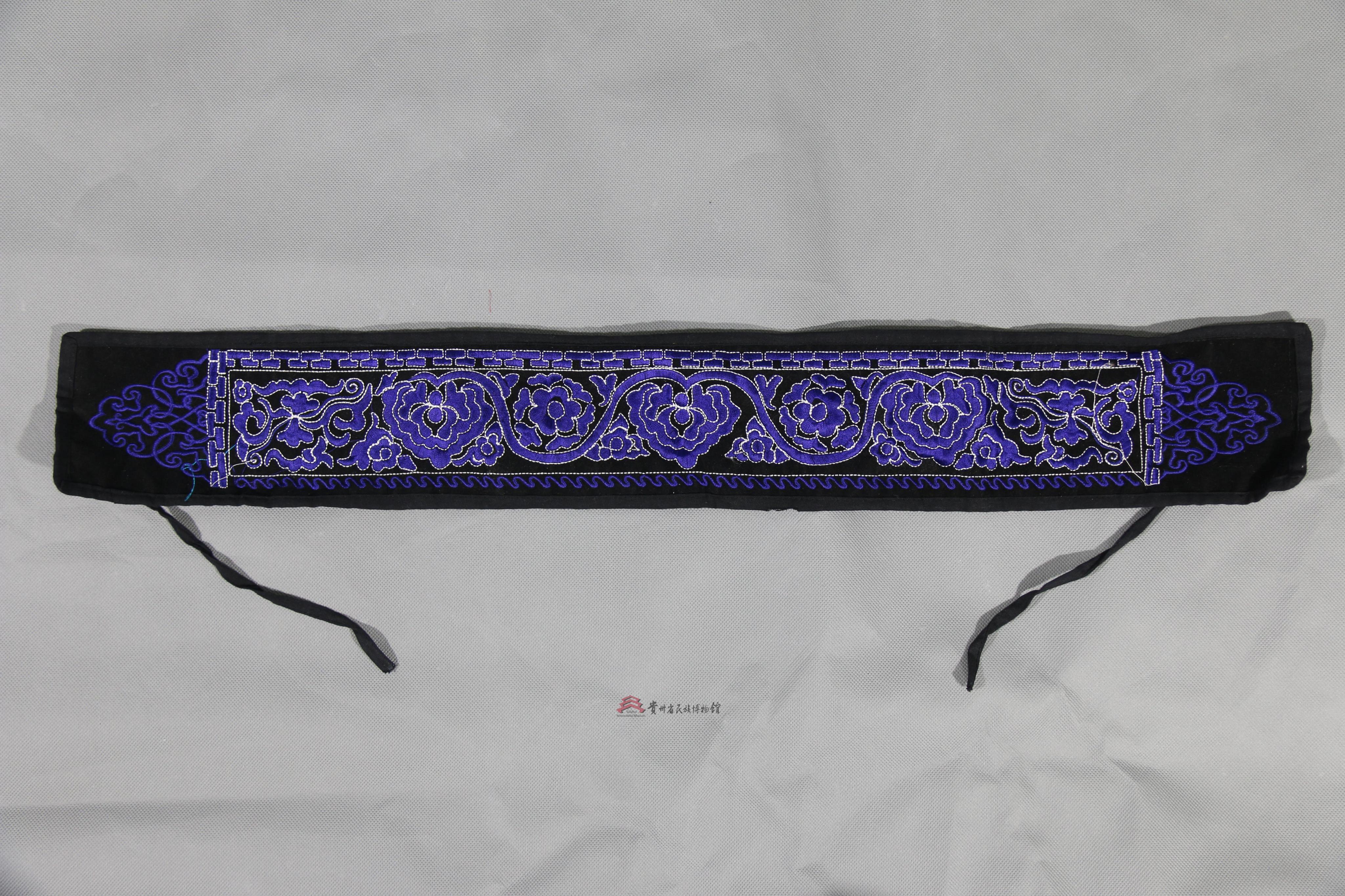 当代大方县白族机绣花纹腰带