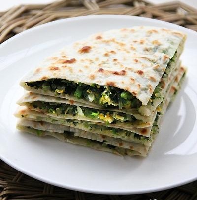 薄皮菠菜饼
