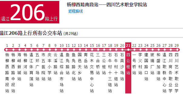 温江公交206路