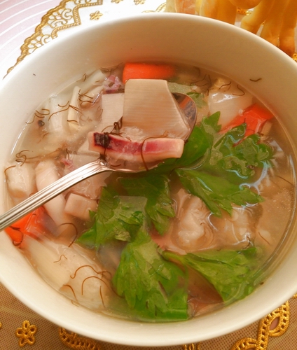 红椒鱿鱼羹