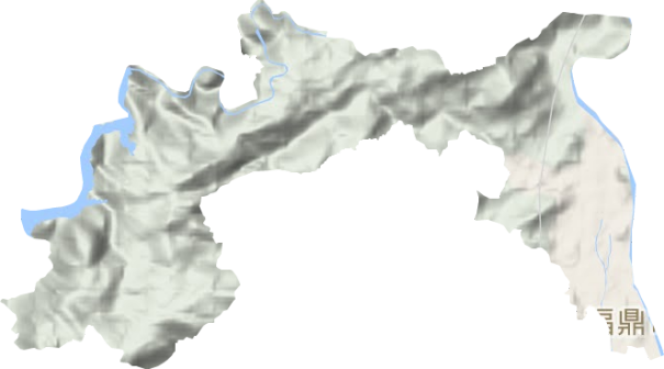<p>桐山街道地形图