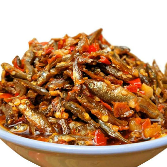辣椒炒火焙鱼