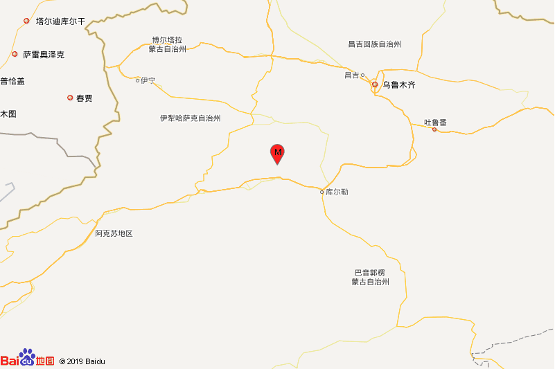  p>北京时间2020年11月28日23时24分,在新疆巴音郭楞州和静县发生3.