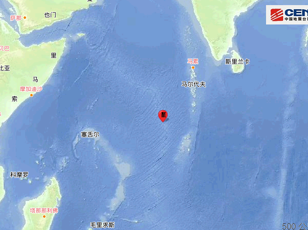 2021年5月22日中印度洋海岭5.3级地震